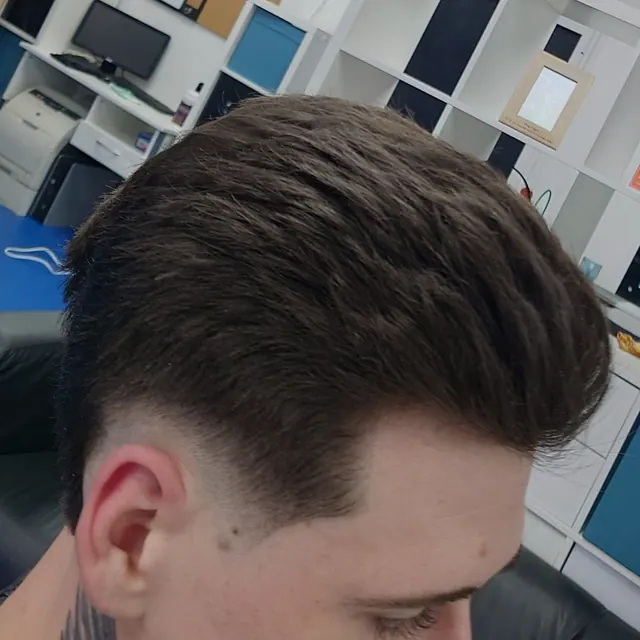 A cut in progress at Danny Wright's